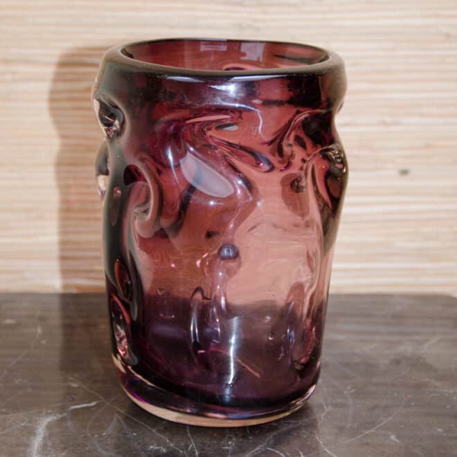 whitefriars aubergine vase 1